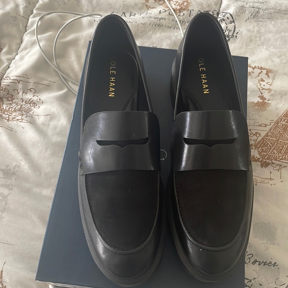 Women’s leather and suede loafers